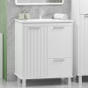 Brevita Тумба с раковиной Risacca (Рисака) 70 белая матовая