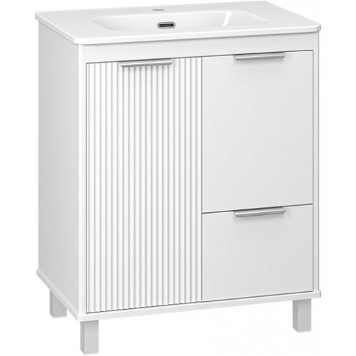 Brevita Тумба с раковиной Risacca (Рисака) 70 белая матовая