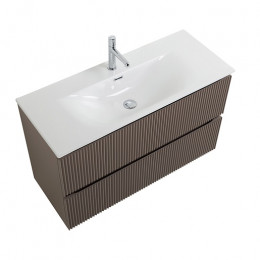 BelBagno Тумба с раковиной Uno mini 100 подвесная Бежевый матовый с раковиной BB-8099-3-100