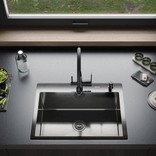 Мойка для кухни Gerhans K36045B 60x45 графит
