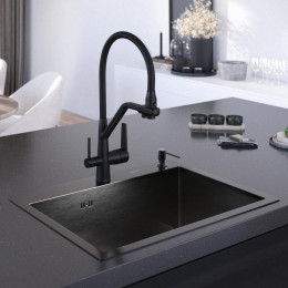 Мойка для кухни Gerhans K36045B 60x45 графит