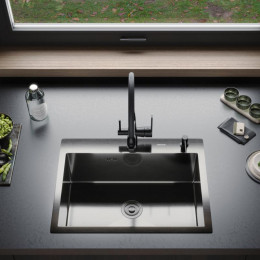 Мойка для кухни Gerhans K36045B 60x45 графит