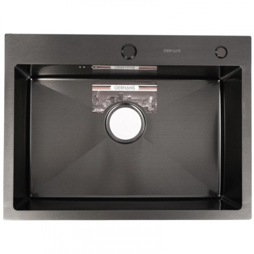Мойка для кухни Gerhans K36045B 60x45 графит
