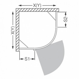 Roltechnik Душевой уголок "GRP1 900"
