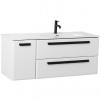 BelBagno Мебель для ванной Eco Cer-N 120-1 R bianco lucido CZR-8095-120-R ручки матовые чёрные