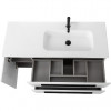 BelBagno Мебель для ванной Eco Cer-N 120-1 R bianco lucido CZR-8095-120-R ручки матовые чёрные