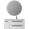 BelBagno Мебель для ванной Eco Cer-N 120-1 R bianco lucido CZR-8095-120-R ручки матовые чёрные