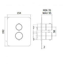 Смеситель с термостатом Paffoni Light LIQBOX516CR 243897 хром