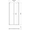 Triton Душевая дверь в нишу Дабл 90x185
