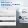 Aquanet Тумба с раковиной Джейн 2.0 100 Flash подвесная белый сатин