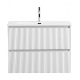 BelBagno Тумба с раковиной Uno 80 подвесная Bianco Opaco с раковиной BB-8099-80