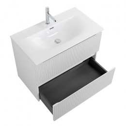 BelBagno Тумба с раковиной Uno 80 подвесная Bianco Opaco с раковиной BB-8099-80
