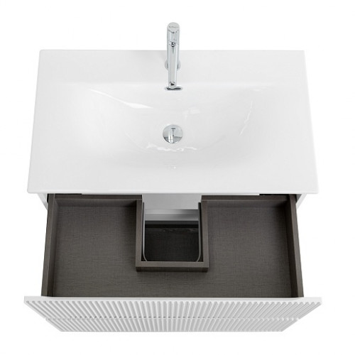 BelBagno Тумба с раковиной Uno 80 подвесная Bianco Opaco с раковиной BB-8099-80