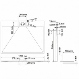 WasserKRAFT Душевой поддон Alme 15T07