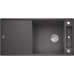 Кухонная мойка Blanco Axia III XL 6 S с доской из ясеня, темная скала