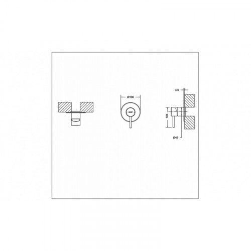 Встраиваемый смеситель 1-функц. Bravat Arc PB86061BW-A1-07
