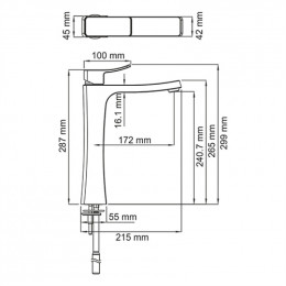 Смеситель для раковины WasserKRAFT Aller 1063H