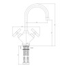 Смеситель для раковины Paffoni Quattro QTV078CR 235423 хром