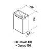 Ravak Тумба с раковиной Classic 40 L береза