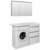 Runo Мебель для ванной Орион 120 L белая