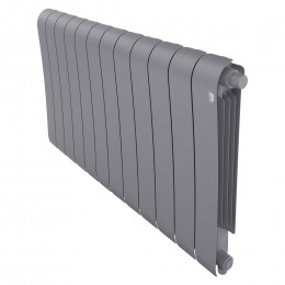 Радиатор биметаллический Royal Thermo Infinity 500 Silver Satin VR80 12 секций, нижнее подключение