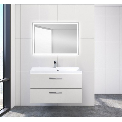 BelBagno Тумба с раковиной AURORA 900 Pietra Bianca, ручки хром