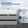 Aquanet Тумба с раковиной Джейн 2.0 100 Flat подвесная графит матовый