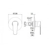 Смеситель для душа Paffoni Sly SY010CR хром