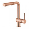 Смеситель для кухни Paffoni Light  LIG285ROSE-MET Розовое золото