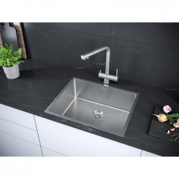 Мойка для кухни Paulmark Next PM215444-BS 54x44 брашированная сталь