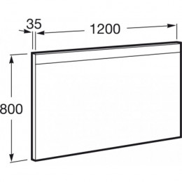 Зеркало с подсветкой 120 см Roca Prisma 812268000