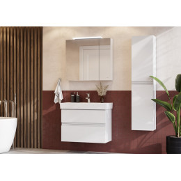 Зеркальный шкаф Roca Oleta 80см, 857647806 белый, с подсветкой