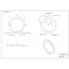 Зеркало LED 012 design 72x72