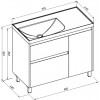 Aquanet Мебель для ванной Nova Lite 2.0 100 L белая