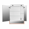 Зеркальный шкаф Roca The Gap Original 70 см ZRU9307841 с подсветкой, терракота