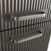 BelBagno Шкаф подвесной Due 40/150 оружейная сталь ручки Матовый атласный никель