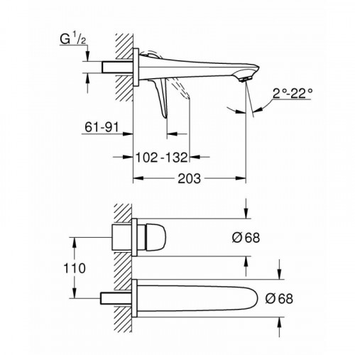 Смеситель для раковины Grohe Eurostyle 29097003
