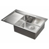 Мойка для кухни Paulmark Kroner PM217851-BSR 78х51 сталь