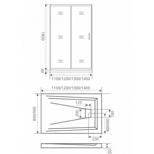 Good Door Душевое ограждение INFINITY WTW-120-C-CH