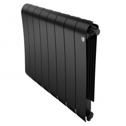 Радиатор биметаллический Royal Thermo Infinity 500 Noir Sable VR80 8 секций, нижнее подключение