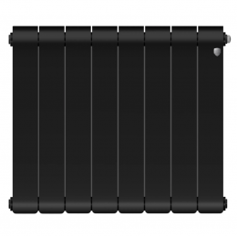 Радиатор биметаллический Royal Thermo Infinity 500 Noir Sable VR80 8 секций, нижнее подключение