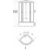 Triton  Душевой уголок Ультра В 90x90