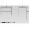 BelBagno Тумба с раковиной KRAFT 700 Rovere Tabacco