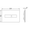Панель смыва TECE Lux Mini 9240961