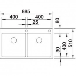 Кухонная мойка Blanco Claron 400/400-IF/A