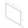 Зеркало Aquanet Ирис 100 см 326448 с подсветкой LED
