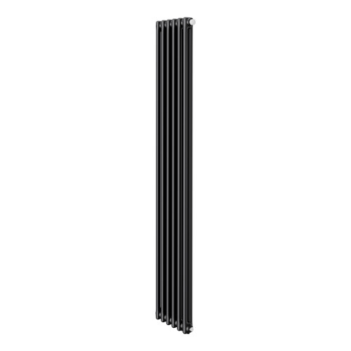 Трубчатый дизайн-радиатор Royal Thermo Insignia VC2180 6 секций, черный, нижнее подключение