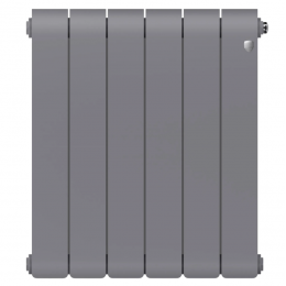 Радиатор биметаллический Royal Thermo Infinity 300 Silver Satin VR80 6 секций, нижнее подключение