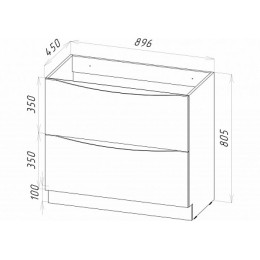 BelBagno Тумба с раковиной напольная MARINO 900 Bianco Lucido