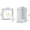 Cezares Душевой уголок ANIMA-W-A-2-90-C-Cr-IV